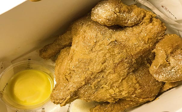 叫了个童子鸡蘸料